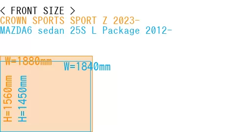 #CROWN SPORTS SPORT Z 2023- + MAZDA6 sedan 25S 
L Package 2012-
